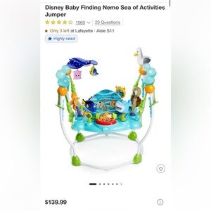 Disney Baby Finding Nemo Sea of Activities Jumper